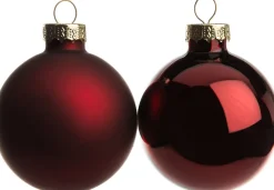 Best Weihnachtskugeln dunkelrot matt und glänzend D 5 cm 12 St. Weihnachtskugeln & -Anhänger