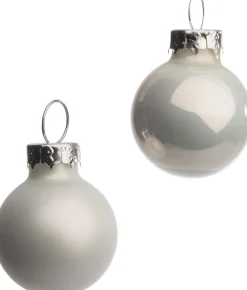 Discount Weihnachtskugeln weiß matt und glänzend D 2,5 cm 24 St. Weihnachtskugeln & -Anhänger