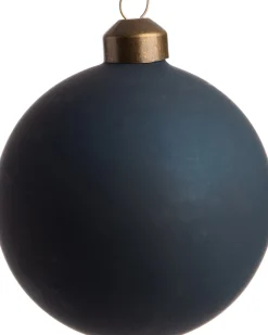 Hot Weihnachtskugel Labrit blau D 8 H 8 cm Weihnachtskugeln & -Anhänger