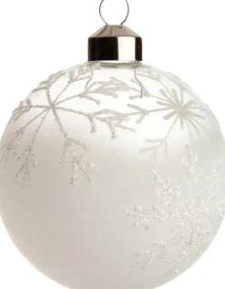 Online Weihnachtskugel Duns weiß / transparent D 8 cm Weihnachtskugeln & -Anhänger