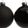 Outlet Weihnachtskugeln schwarz matt und glänzend D 8 cm 6 St. Weihnachtskugeln & -Anhänger