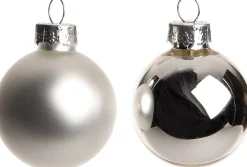 New Weihnachtskugeln silber matt und glänzend D 3,5 cm 16 St. Weihnachtskugeln & -Anhänger
