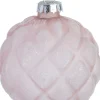 Best Weihnachtskugel Crathes rosa Karomuster D 8 cm Weihnachtskugeln & -Anhänger