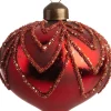 Clearance Weihnachtskugel Vannes Zwiebelform rot D 8 cm Weihnachtskugeln & -Anhänger