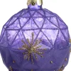Weihnachtskugel Charlbury Schneeflocke lila D 8 cm Weihnachtskugeln & -Anhänger