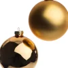 Hot Weihnachtskugeln gold matt und glänzend D 10 cm 4 St. Weihnachtskugeln & -Anhänger