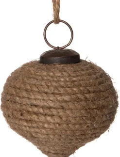 Outlet Weihnachtskugel Seil natur D 6 H 6 cm Weihnachtskugeln & -Anhänger