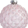 Online Weihnachtskugel Alloway rosa Karomuster D 8 cm Weihnachtskugeln & -Anhänger