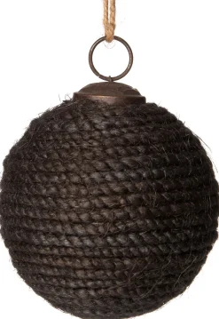 Weihnachtskugel Seil schwarz D 8 H 8 cm Weihnachtskugeln & -Anhänger