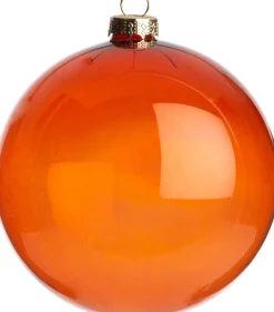 Outlet Weihnachtskugel Brusque orange D 10 cm Weihnachtskugeln & -Anhänger