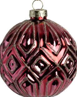 Best Weihnachtskugel Windsor rot D 8 cm Weihnachtskugeln & -Anhänger