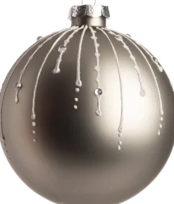 Outlet Weihnachtskugel Montfrin silber D 8 cm Weihnachtskugeln & -Anhänger