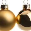 Outlet Weihnachtskugeln gold matt und glänzend D 3,5 cm 16 St. Weihnachtskugeln & -Anhänger