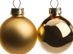 Outlet Weihnachtskugeln gold matt und glänzend D 3,5 cm 16 St. Weihnachtskugeln & -Anhänger