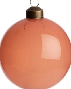 Weihnachtskugel Belfort orange transparent D 8 cm Weihnachtskugeln & -Anhänger
