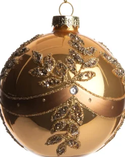 Clearance Weihnachtskugel Jewell gold D 8 H 8 cm Weihnachtskugeln & -Anhänger