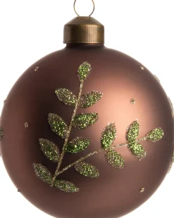 New Weihnachtskugel April matt braun/grün D 8 cm Weihnachtskugeln & -Anhänger