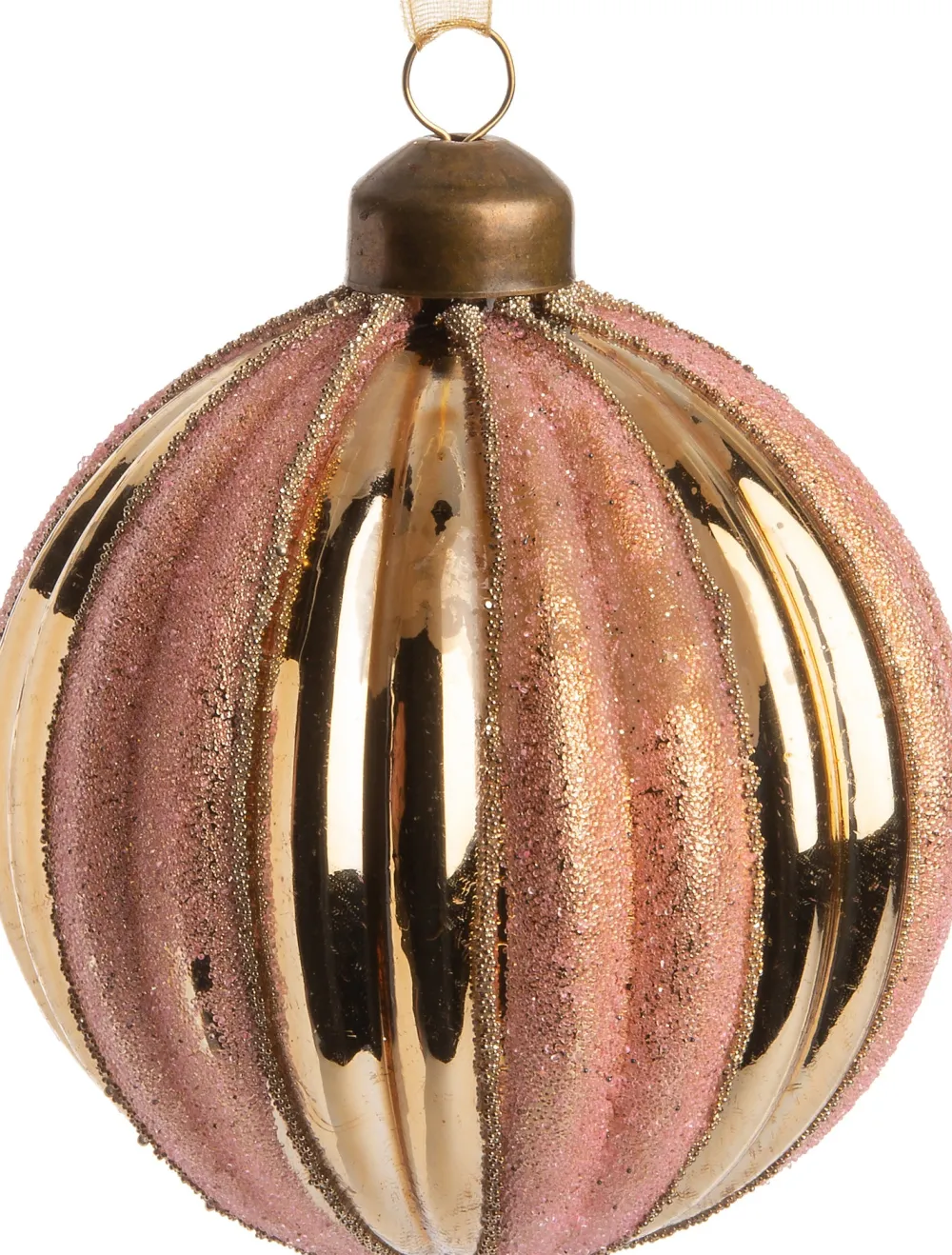 New Weihnachtskugel Xaria gold D 8 H 8 cm Weihnachtskugeln & -Anhänger