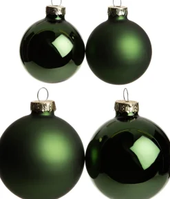 Online Weihnachtskugeln grün matt und glänzend D 6,7 cm 42 St. Weihnachtskugeln & -Anhänger