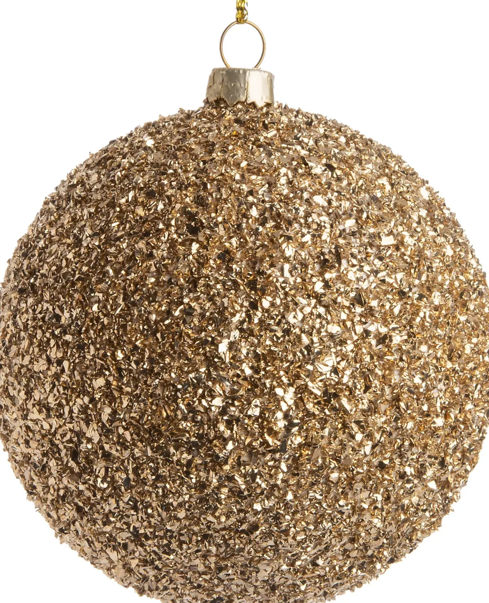 New Weihnachtskugel Isa D 6 cm gold Weihnachtskugeln & -Anhänger