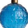 Weihnachtskugel Laon Streifen blau transparent D 8 cm Weihnachtskugeln & -Anhänger