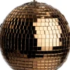Weihnachtskugel Disco gold / kupfer D 8 cm Weihnachtskugeln & -Anhänger