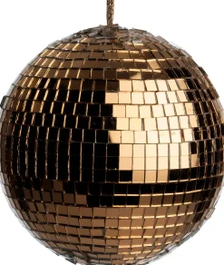 Weihnachtskugel Disco gold / kupfer D 8 cm Weihnachtskugeln & -Anhänger