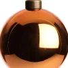 Clearance Weihnachtskugel Ballots orange glänzend D 8 cm Weihnachtskugeln & -Anhänger