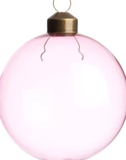 Best Weihnachtskugel Caudry rosa transparent D 8 cm Weihnachtskugeln & -Anhänger