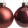 Discount Weihnachtskugeln dunkelrosa matt und glänzend D 6 cm 10 St. Weihnachtskugeln & -Anhänger