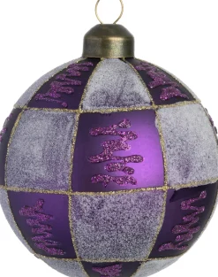 Discount Weihnachtskugel Daithi lila D 8 cm Weihnachtskugeln & -Anhänger