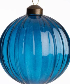 Discount Weihnachtskugel Melle blau D 10 cm Weihnachtskugeln & -Anhänger