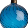 Sale Weihnachtskugel Lourdes Wellen blau D 8 cm Weihnachtskugeln & -Anhänger