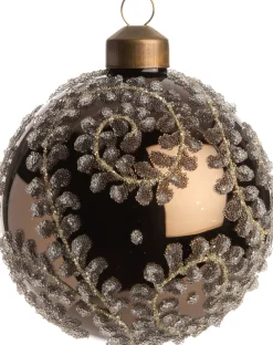 Clearance Weihnachtskugel April glänzend braun D 8 cm Weihnachtskugeln & -Anhänger