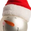 Hot Weihnachtskugel Schneemann Mütze rot / weiß D 10 H 10 cm Weihnachtskugeln & -Anhänger