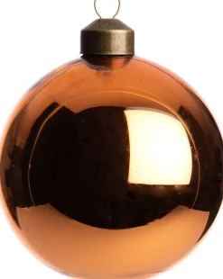 Clearance Weihnachtskugel Belfort kupfer glänzend D 8 cm Weihnachtskugeln & -Anhänger