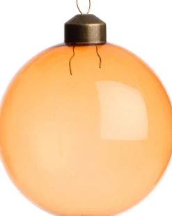 New Weihnachtskugel Belfort hellorange transparent D 8 cm Weihnachtskugeln & -Anhänger
