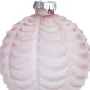 Sale Weihnachtskugel Crathes rosa Welle D 8 cm Weihnachtskugeln & -Anhänger