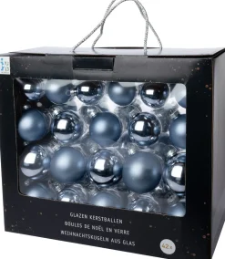 New Weihnachtskugeln Set hellblau D 7 cm 42 St. Weihnachtskugeln & -Anhänger