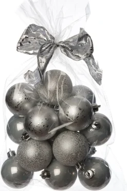 Sale Weihnachtskugeln Set D 6 cm 16 St. silber Weihnachtskugeln & -Anhänger