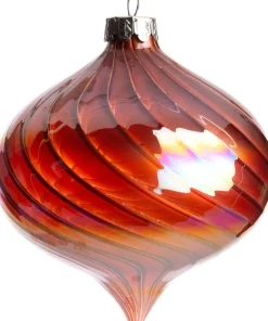 Sale Weihnachtskugel Zwiebelform Lodeve braun D 8 cm Weihnachtskugeln & -Anhänger