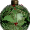 Sale Weihnachtskugel Eilish grün Ilex D 8 cm Weihnachtskugeln & -Anhänger
