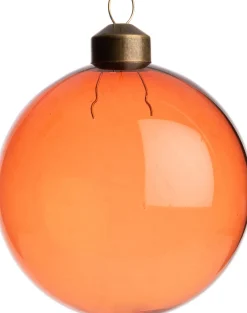 Hot Weihnachtskugel Colmar orange transparent D 8 cm Weihnachtskugeln & -Anhänger
