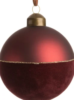 Outlet Weihnachtskugel Jera rot D 8 H 8 cm Weihnachtskugeln & -Anhänger