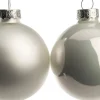 Best Weihnachtskugeln weiß matt und glänzend D 8 H 8,5 cm 6 St. Weihnachtskugeln & -Anhänger