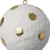 Hot Weihnachtskugel Vitu weiß / gold Punkte D 7 H 7 cm Weihnachtskugeln & -Anhänger