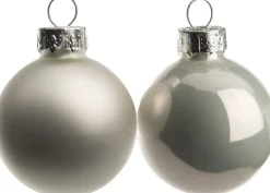 Clearance Weihnachtskugeln weiß matt und glänzend D 3,5 cm 16 St. Weihnachtskugeln & -Anhänger