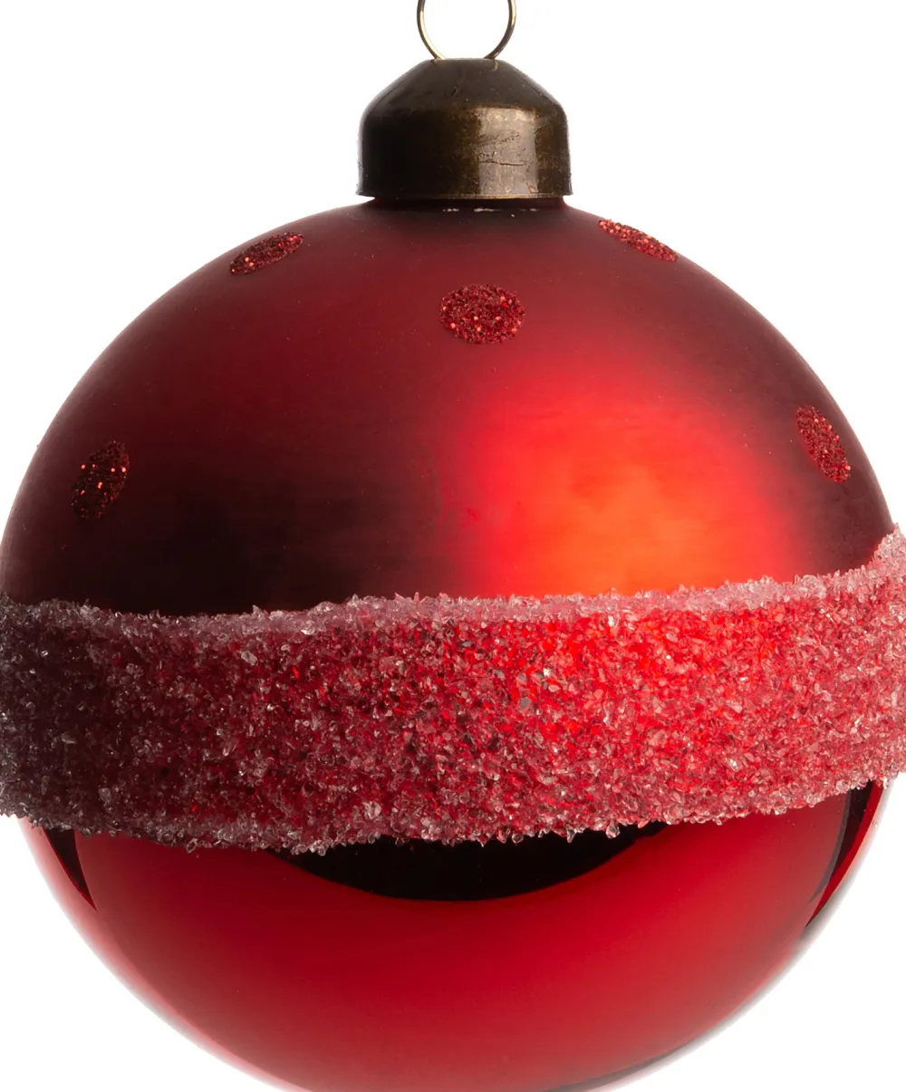 Discount Weihnachtskugel Rennes rot D 8 cm Weihnachtskugeln & -Anhänger