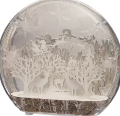 Hot Weihnachtslandschaft Rentier mit LED-Beleuchtung 25 x 6 x 23 cm Weihnachtsfiguren & -Objekte