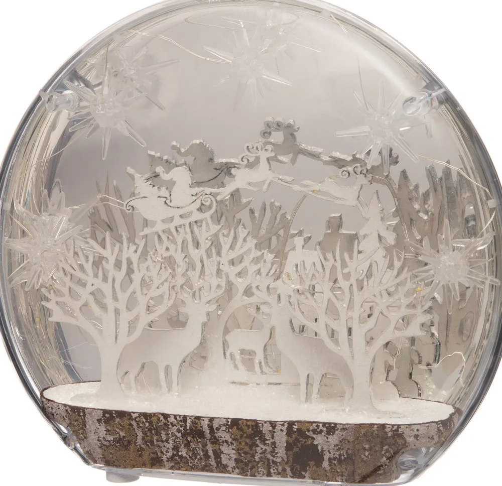 Hot Weihnachtslandschaft Rentier mit LED-Beleuchtung 25 x 6 x 23 cm Weihnachtsfiguren & -Objekte